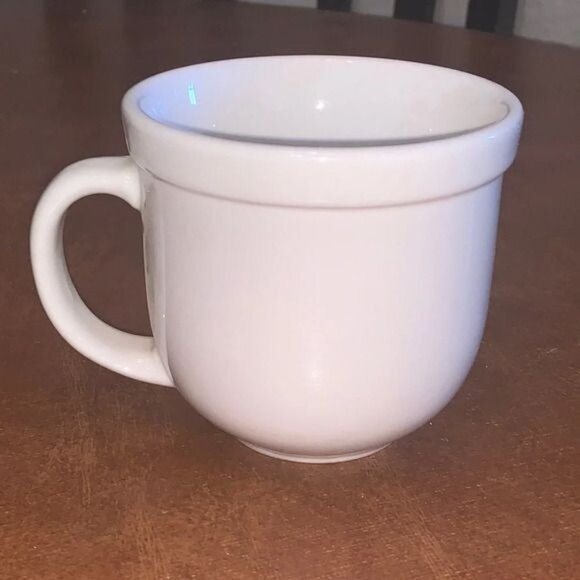 Culinary Arts Caféware White Porcelain Mug 3.5" Diameter Microwave & Dishwasher - Picture 1 of 5